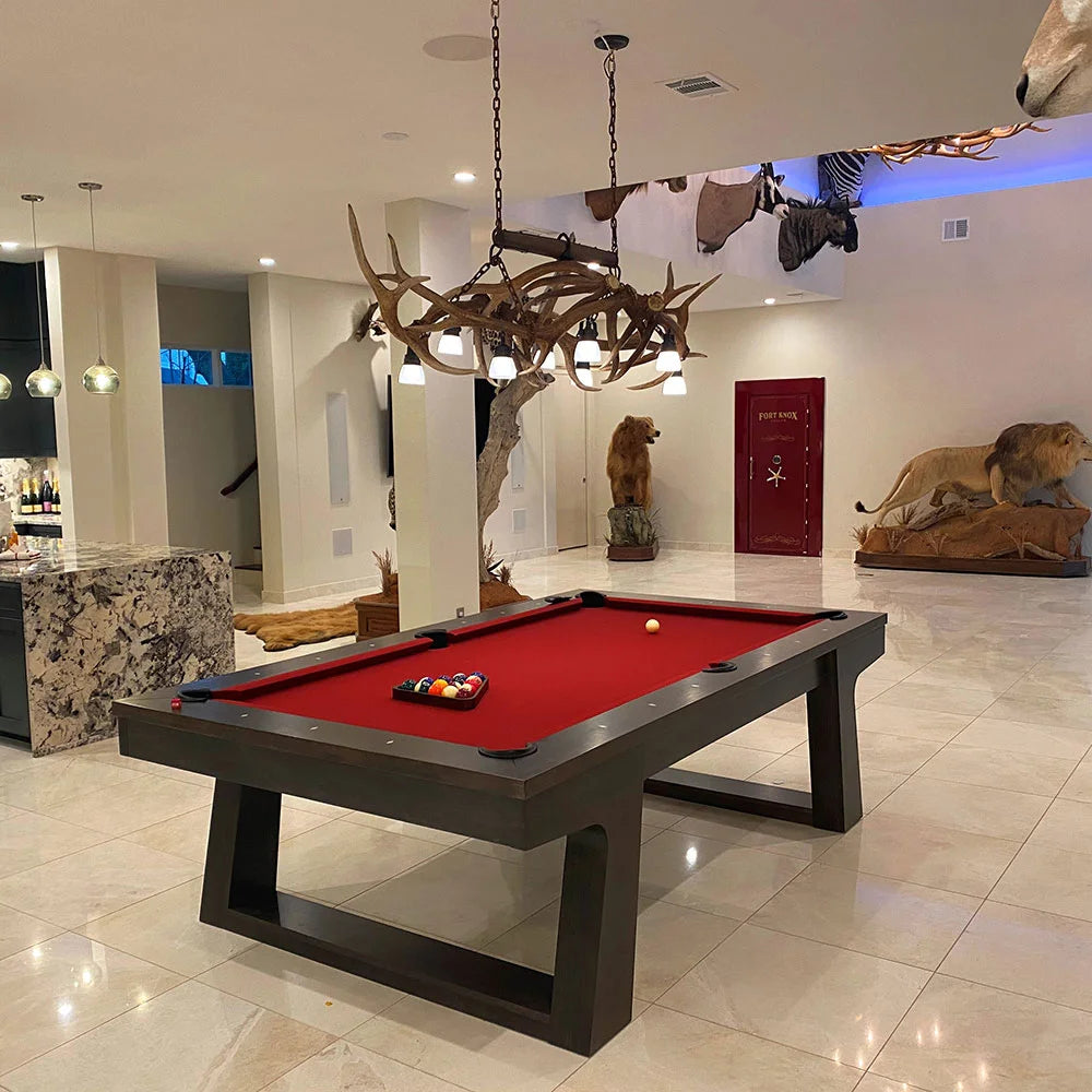 Elk Antler Pool Table / Rustic Bar Light or Long Table Chandelier With Antique “Single Tree”