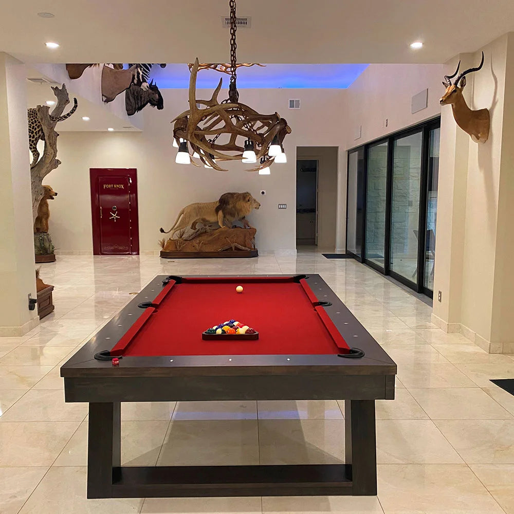 Elk Antler Pool Table / Rustic Bar Light or Long Table Chandelier With Antique “Single Tree”